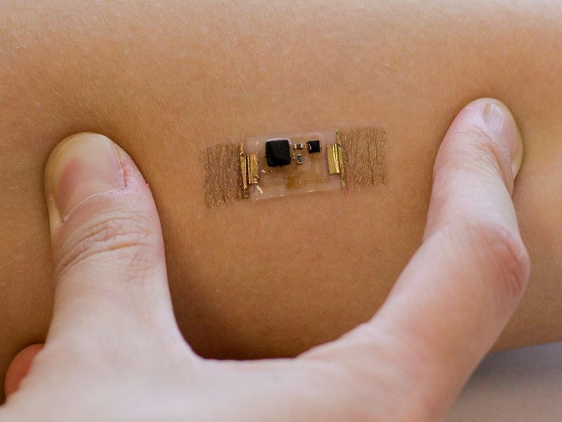 Skin patch might someday track your health