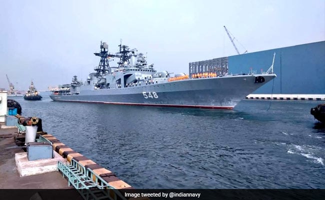 Russian Navy Ships Arrive In India For Bilateral Maritime Exercise